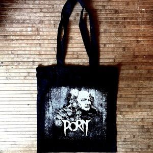 Rare! Heavy metal tote bag from the band “Porn.”